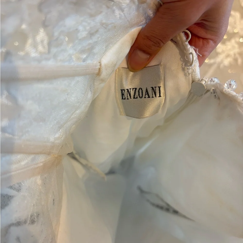 Enzoani Paige Elegant Lace Wedding Dress - Picture 10 of 16